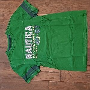 Nautica boys green shirt size XL (18/20)
